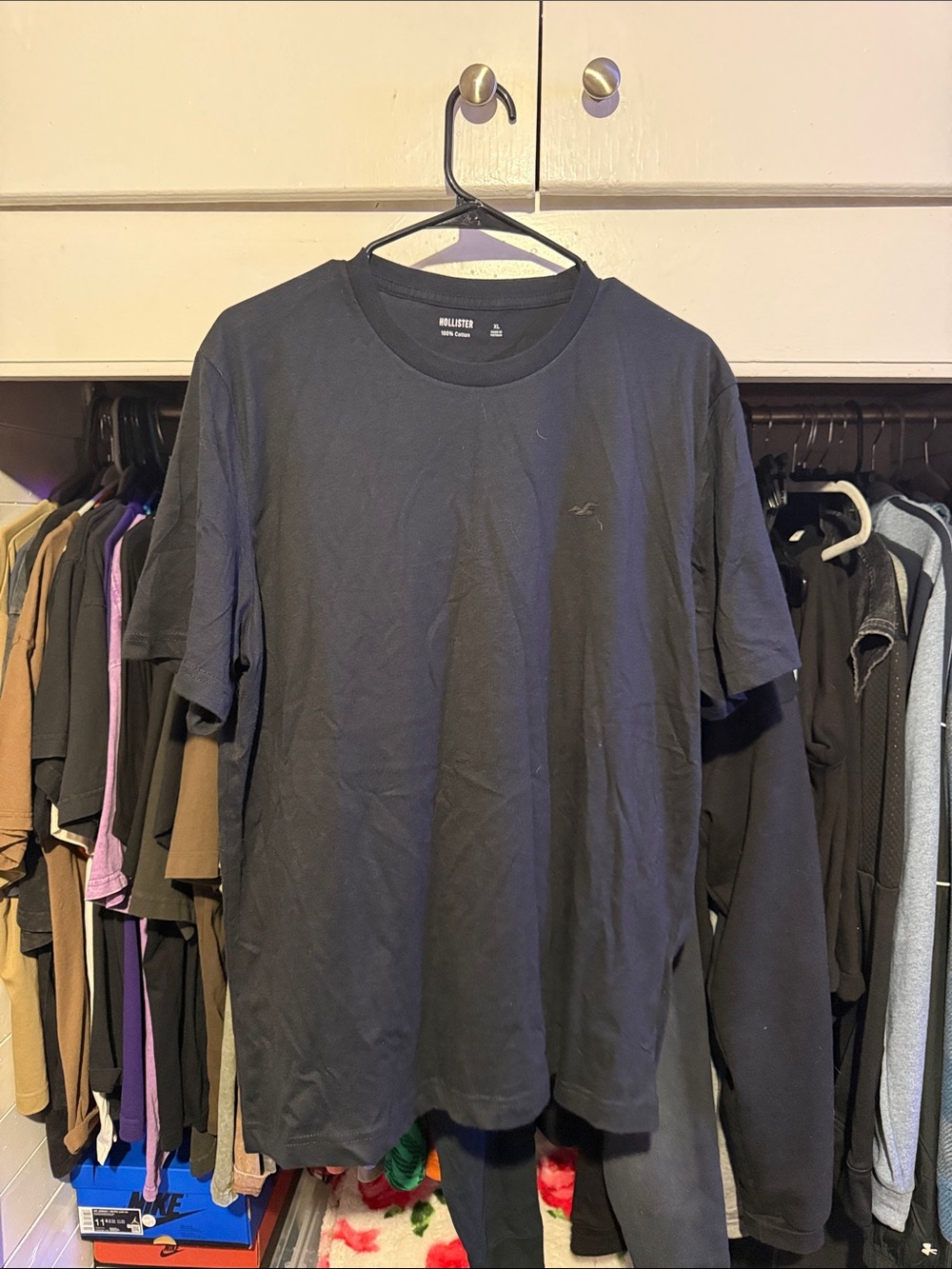 Hollister Men’s Black Short Sleeve Crew T-Shirt